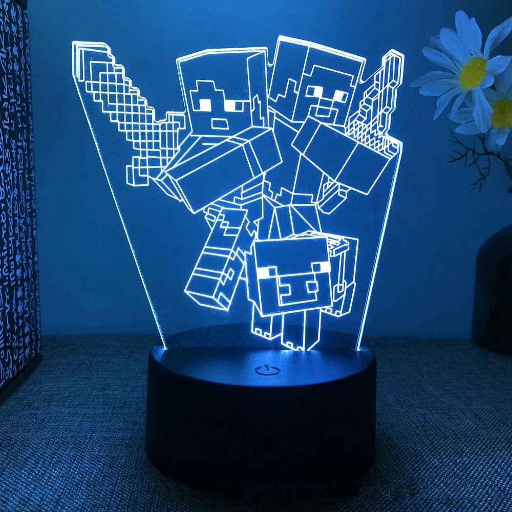 Verschiedene LED-Spielcharaktere Lampen – Verspielte Beleuchtung für Gamer