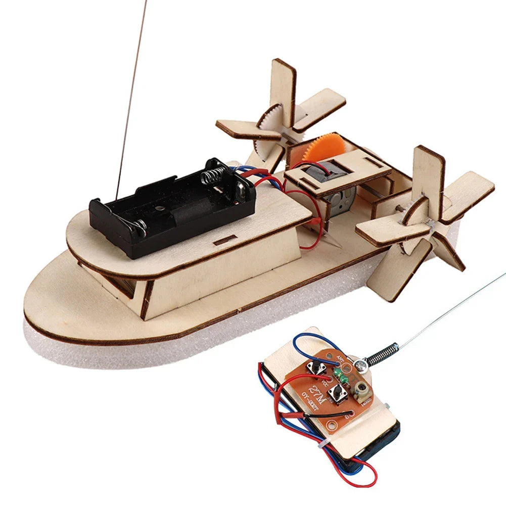 Bildungs Holz DIY Boot: Baue dein eigenes elektrisches Spielboot