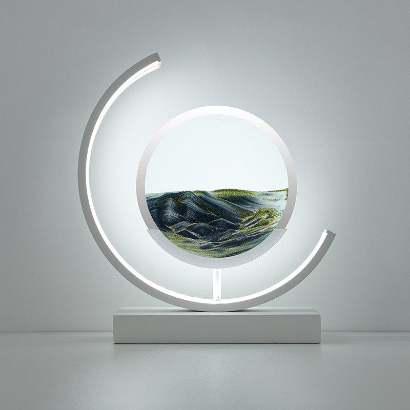 SandLight 3D Sandtischlampe – Entspannendes Design inklusive Bewegtem Sand