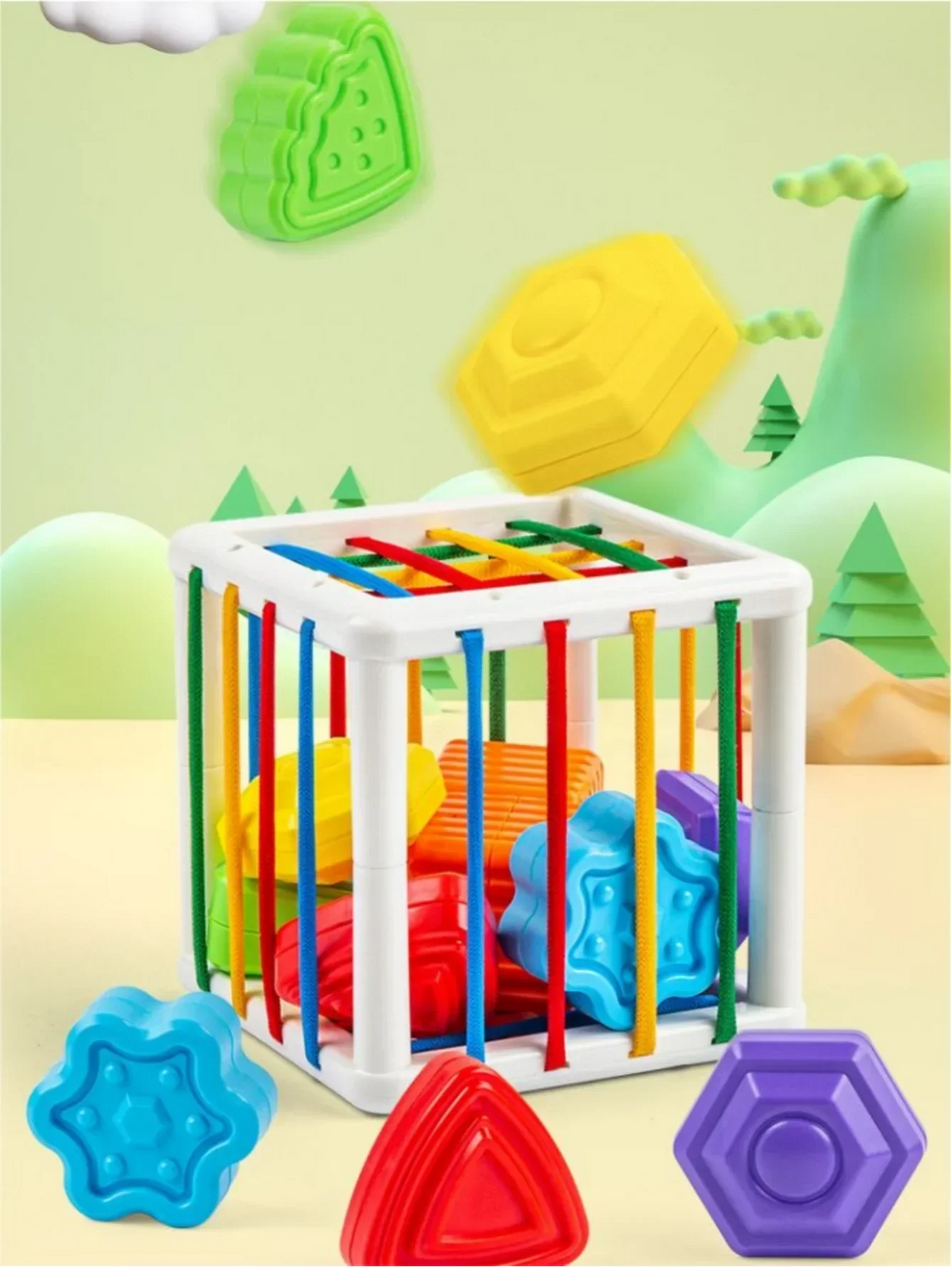 Sensory Formenkubus Spielset: Entwicklung der motorischen Fähigkeiten für Babys