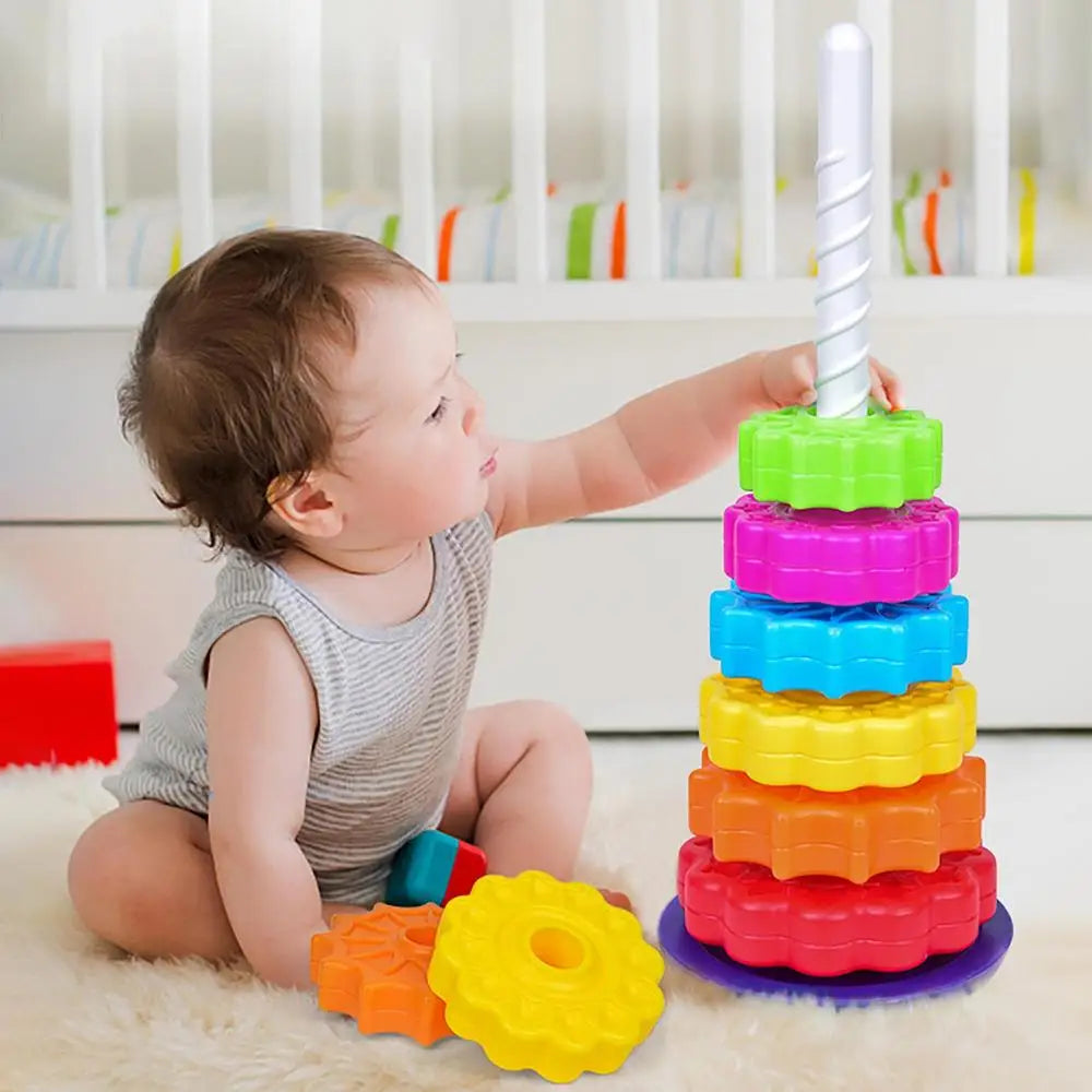 Twist & Stapel Spielturm: Lernspiel Stapelspaß für Kleinkinder
