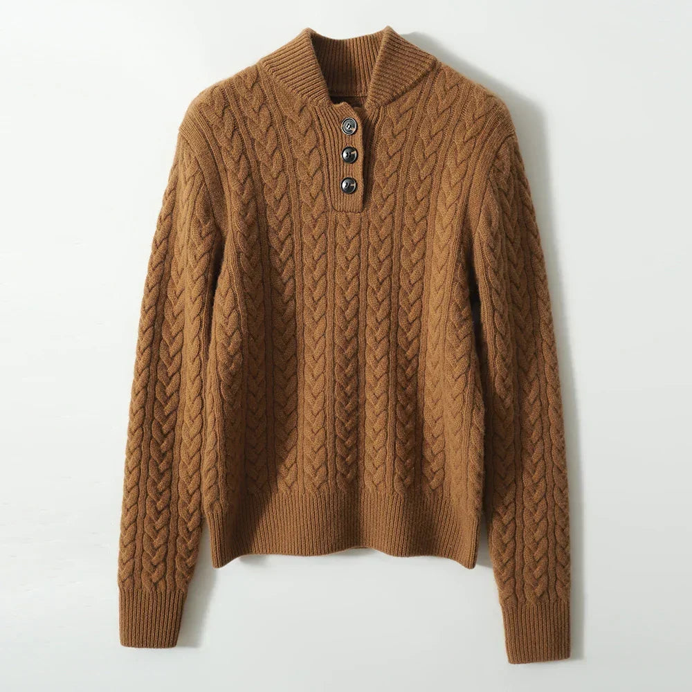 Arden Pullover mit Knopfleiste