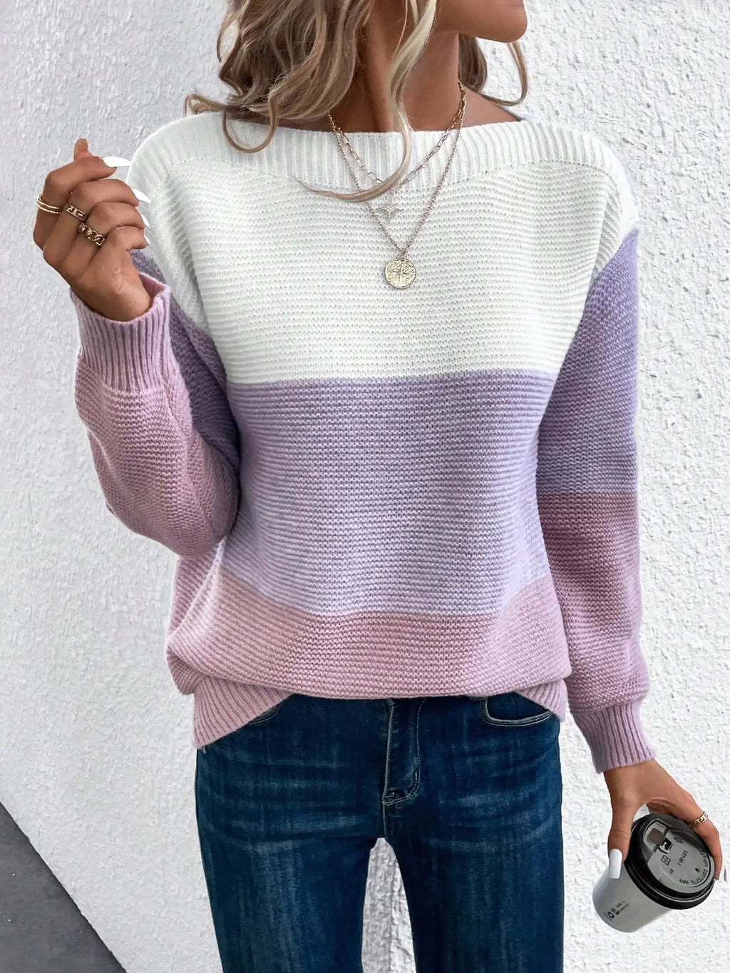 Ombre Strickpullover