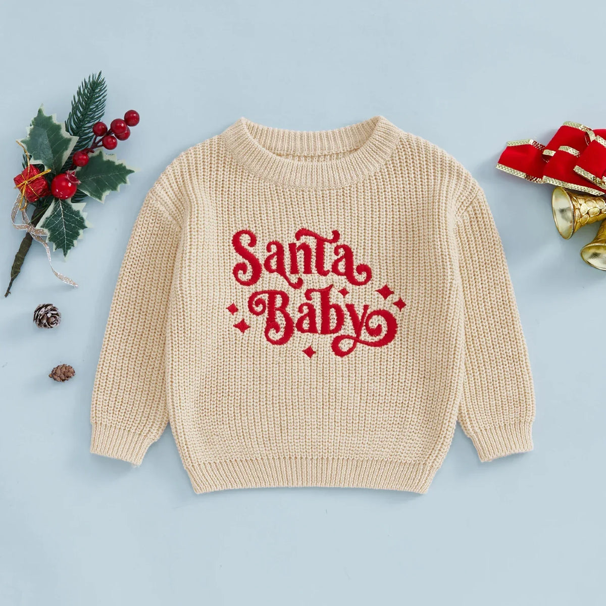 Santa Baby Pullover für Kinder: Festliche Wärme