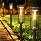 EcoGlow Solarleuchte – Wetterfeste Außenbeleuchtung inklusive Warm-LED-Licht