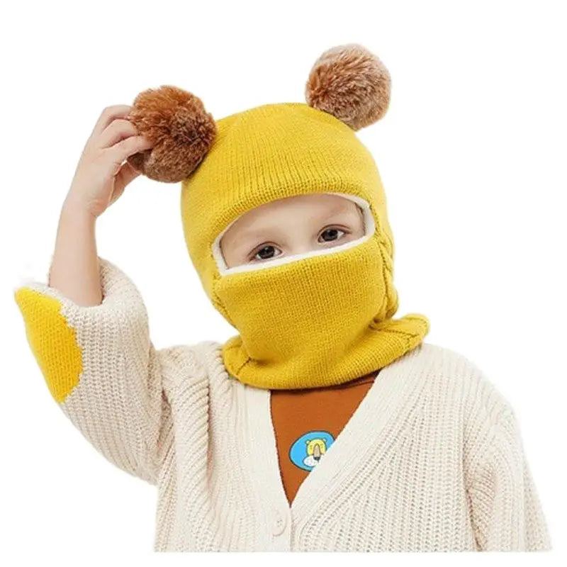 Teddy Strickmütze für Kinder – Warmer Schutz inklusive Verspielten Ohren