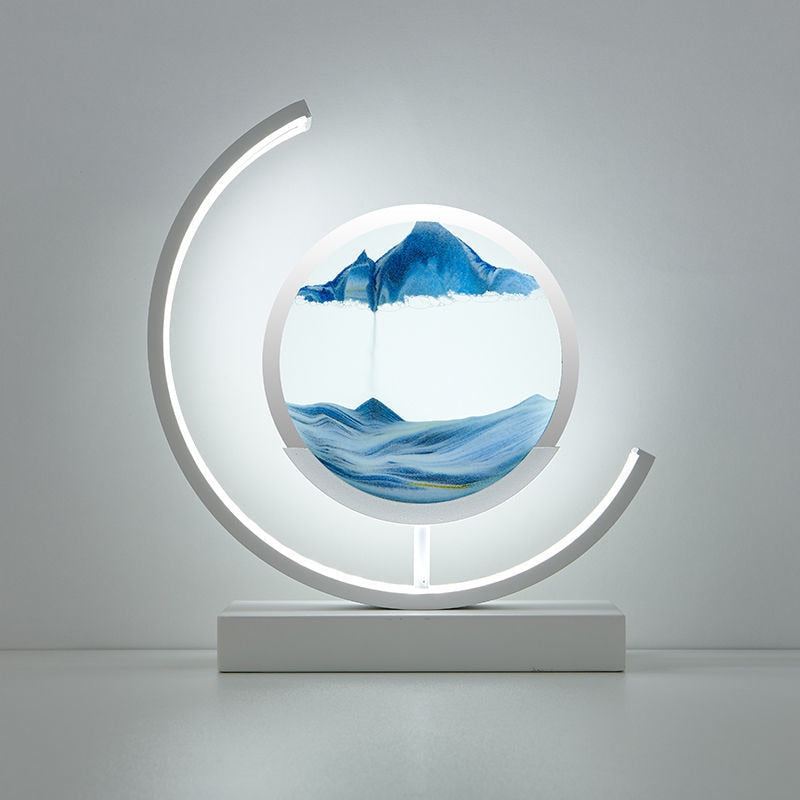 SandLight 3D Sandtischlampe – Entspannendes Design inklusive Bewegtem Sand