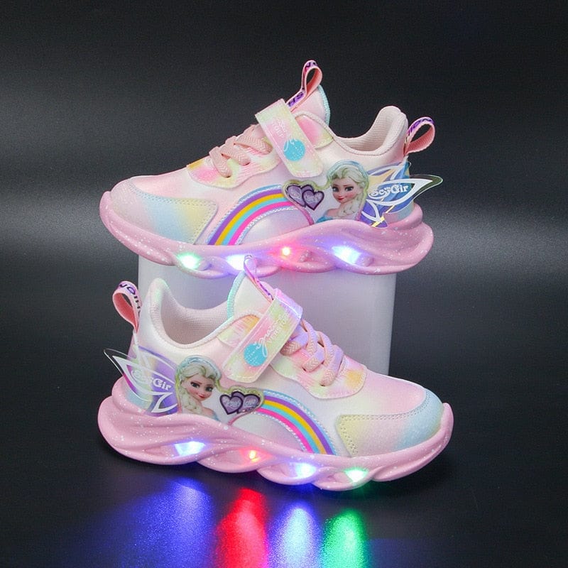 Rainbow Glitter Sneakers – LED Kinderschuhe für Abenteurer