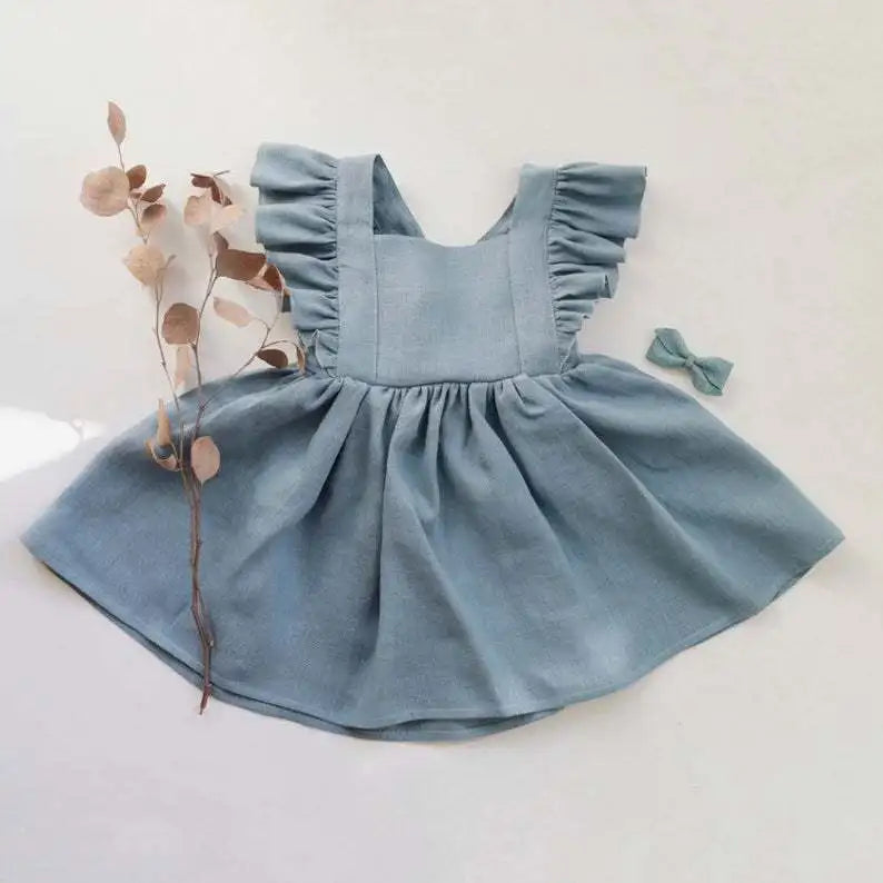 Ruches Kleid für Mädchen – Stilvolle Verspieltheit