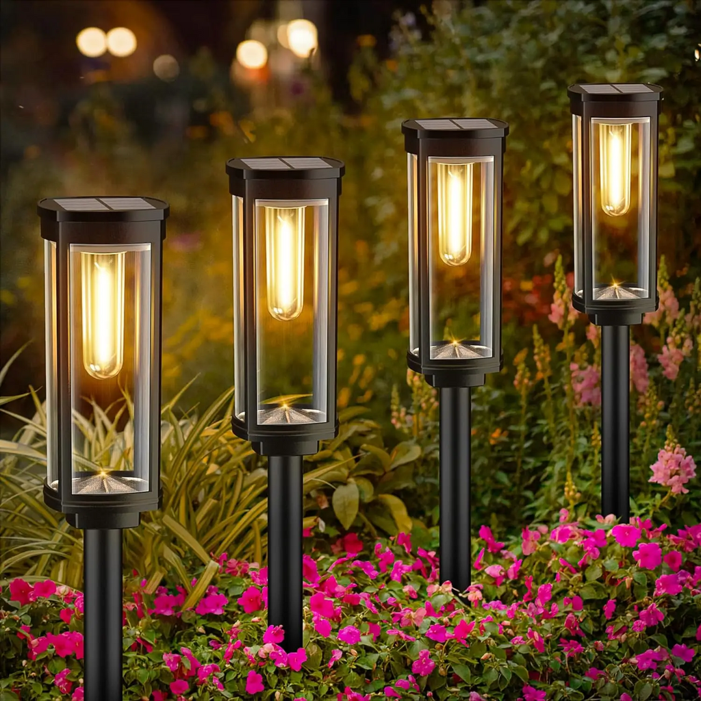 EcoGlow Solarleuchte – Wetterfeste Außenbeleuchtung inklusive Warm-LED-Licht