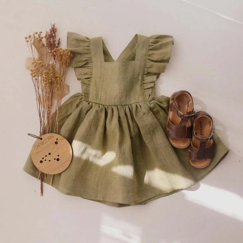 Ruches Kleid für Mädchen – Stilvolle Verspieltheit