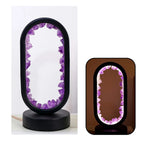 Elegante Amethyst-Kristalllampe: Ambient LED-Beleuchtung zur Entspannung