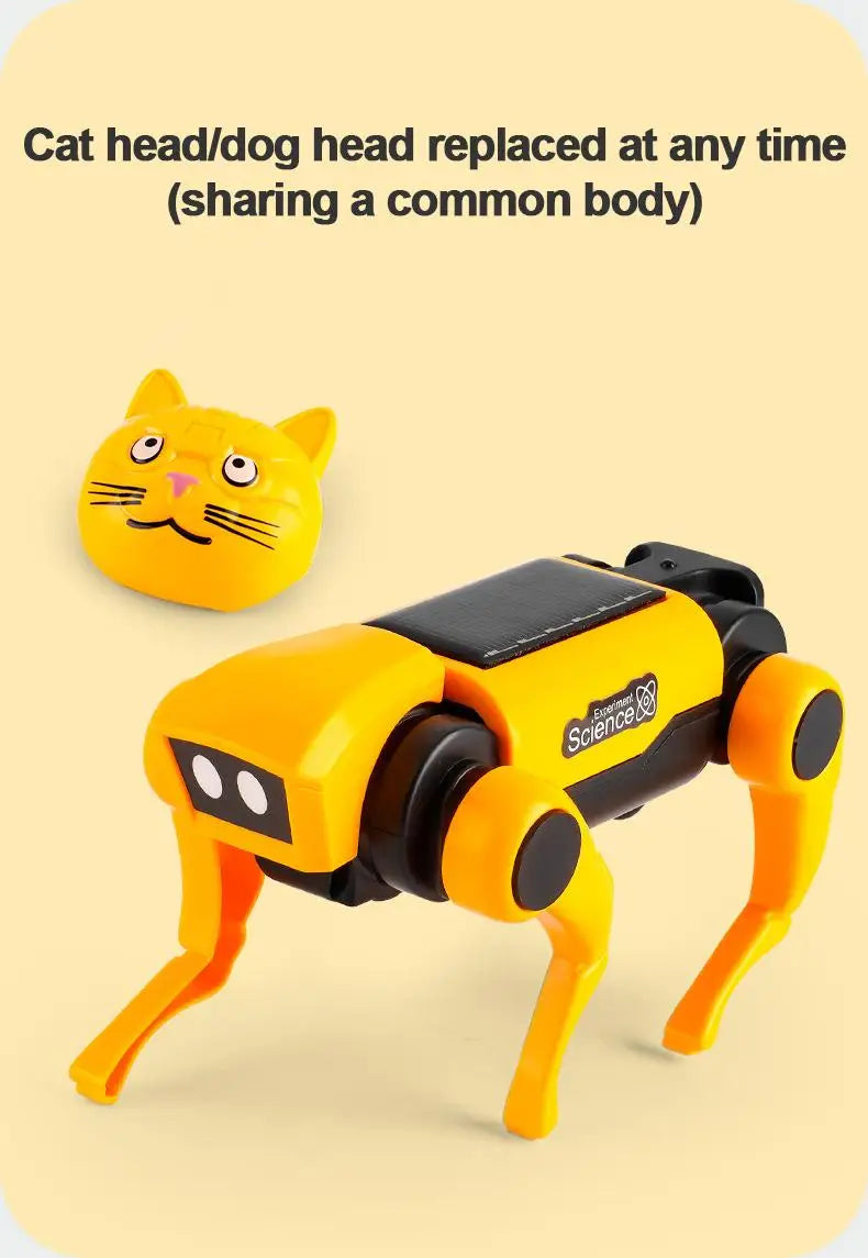 Bildungs-Solarenergie-Roboter – 2-in-1 Hund sowie Katze Baukasten