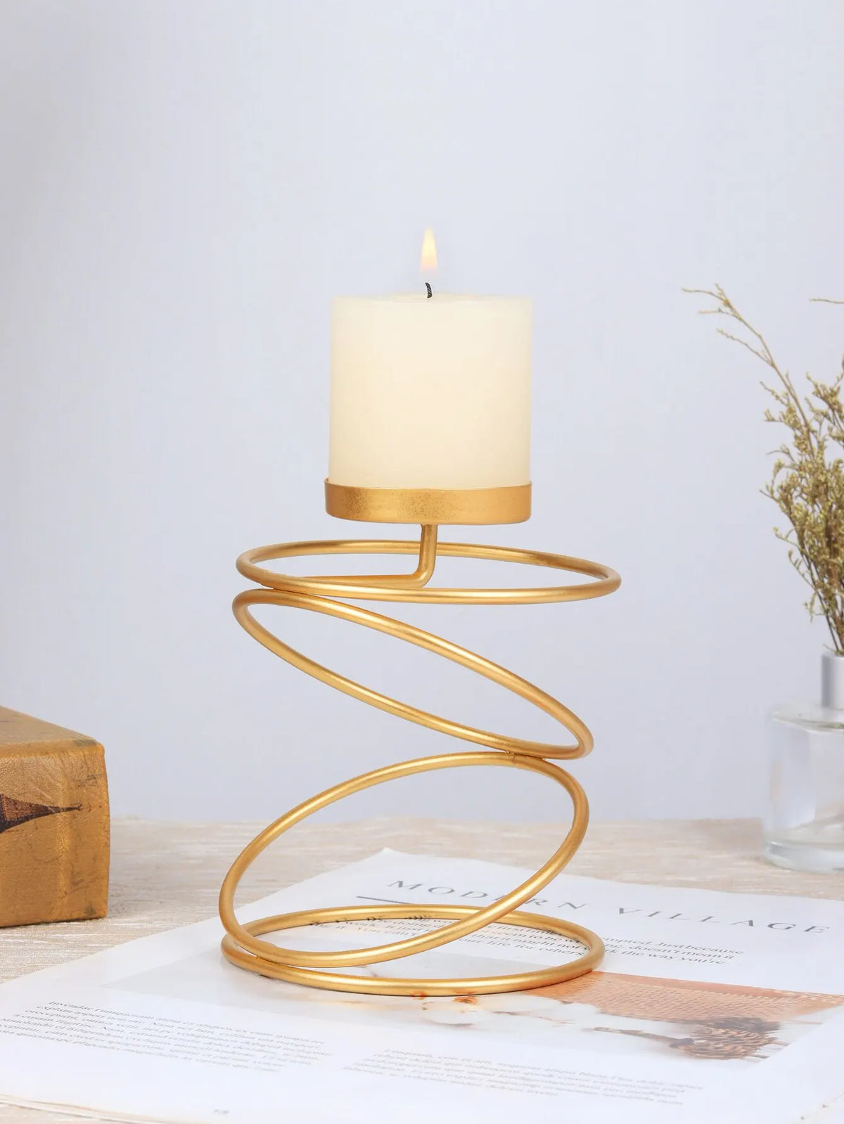 Eleganter Spiral-Kerzenhalter – Für ein stimmungsvolles sowie stilvolles Zuhause