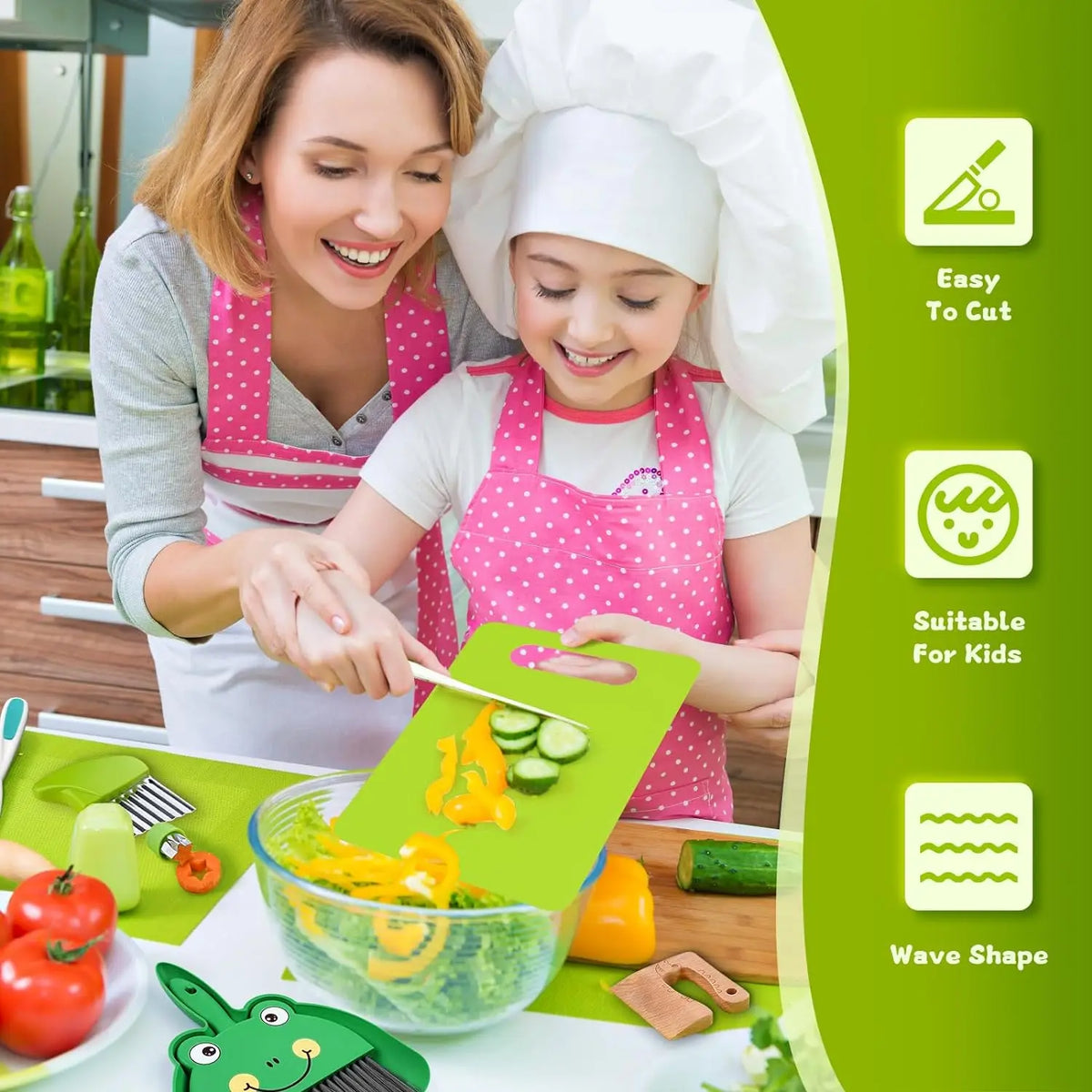 Fröhliches Kinder-Küchenset: Kreatives Kochen für junge Chefs