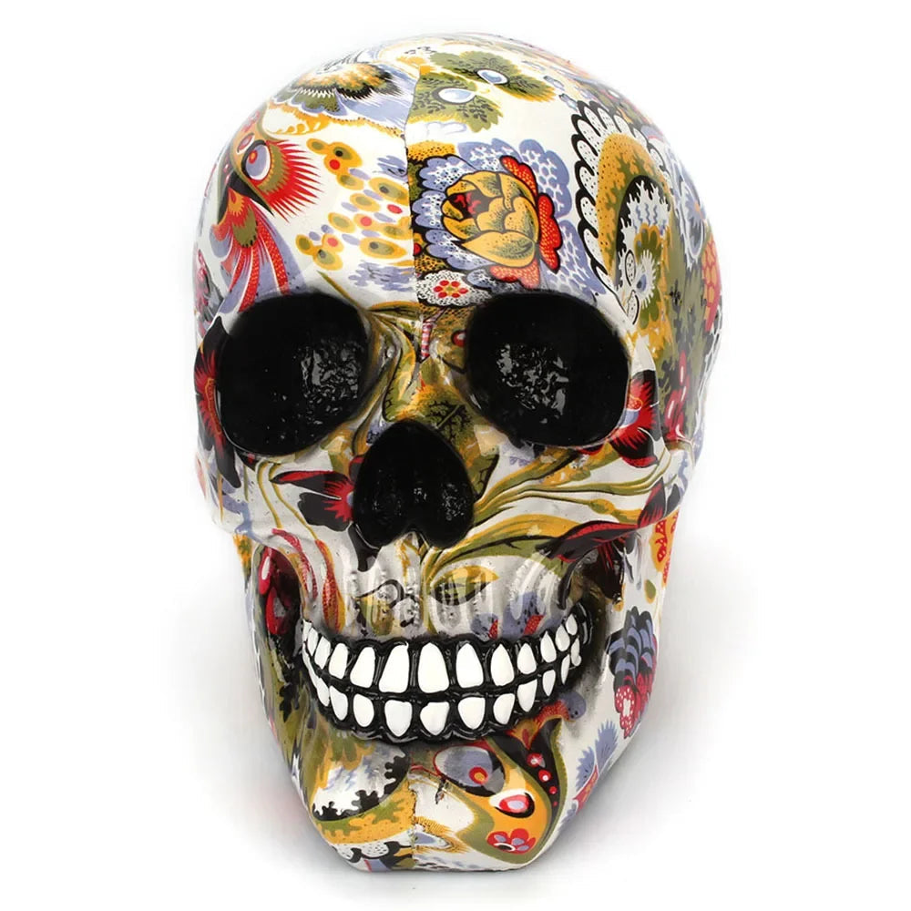 Handbemalter Schädel – Einzigartige Dekoration für Halloween sowie Interieur