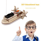 Bildungs Holz DIY Boot: Baue dein eigenes elektrisches Spielboot