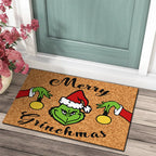 Weihnachtliche Türmatte inklusive Grinch-Design – Fröhlicher Empfang für die Feiertage