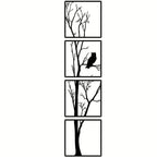 Wanddekoration Baum und Eule – Minimalistisch und Elegant
