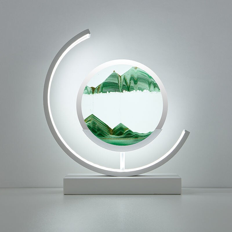 SandLight 3D Sandtischlampe – Entspannendes Design inklusive Bewegtem Sand