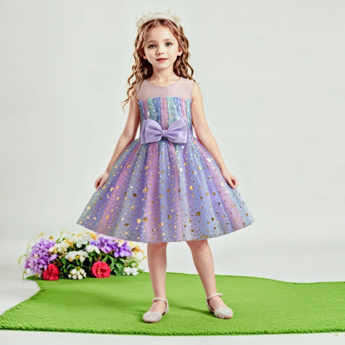 Lieveke Magisches Tutu-Kleid – Buntes Verzaubertes Kleid für Feiern
