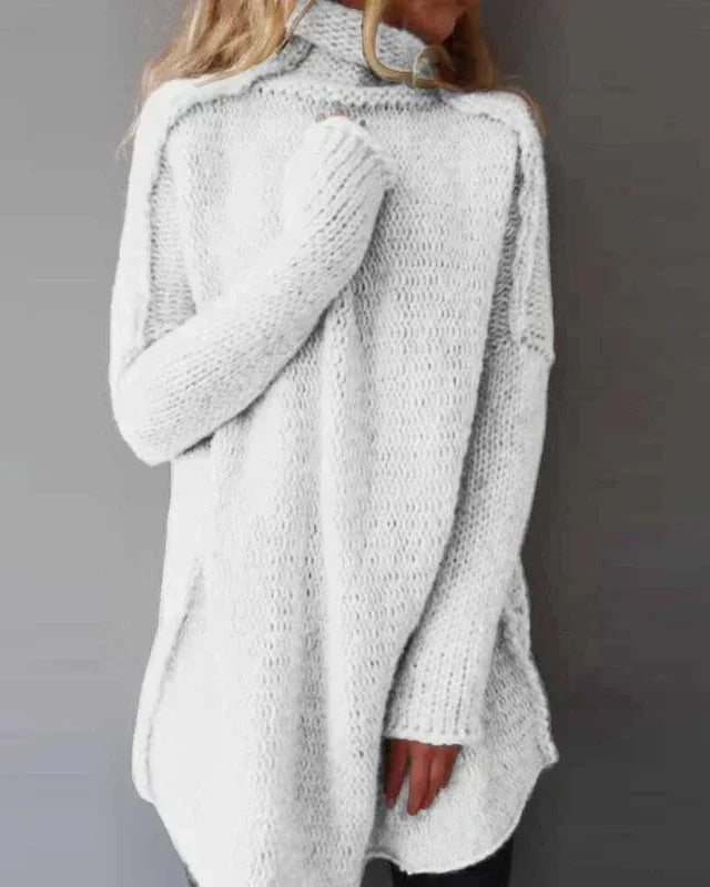Übergroßer Strickpullover