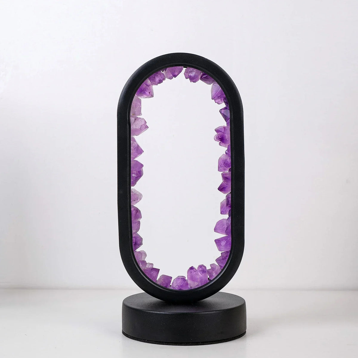 Elegante Amethyst-Kristalllampe: Ambient LED-Beleuchtung zur Entspannung
