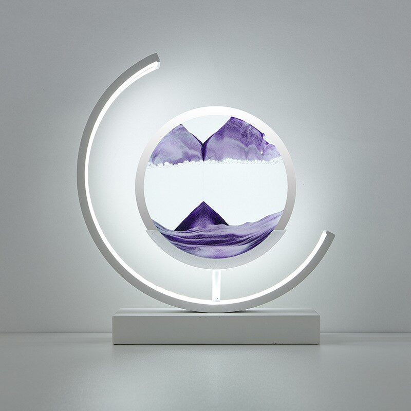 SandLight 3D Sandtischlampe – Entspannendes Design inklusive Bewegtem Sand