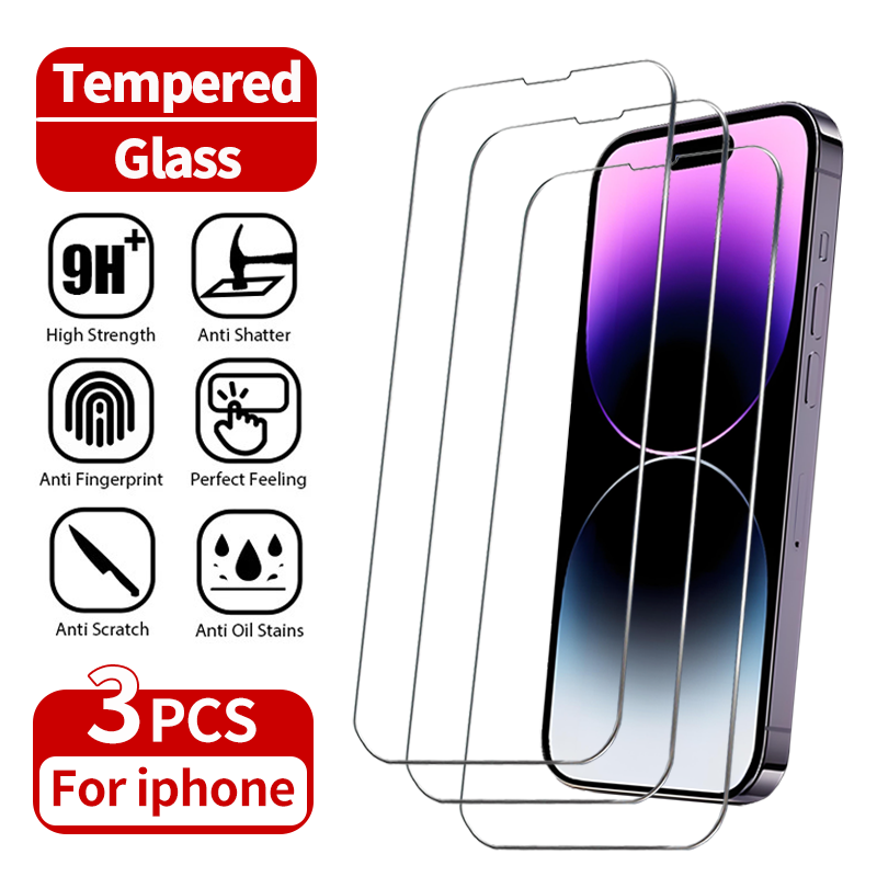 iPhone Displayschutzfolie aus gehärtetem Glas: Vollständiger Schutz