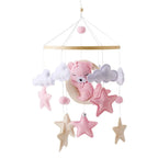 Holz-Wiegemobil mit Filz-Bären – Beruhigendes sowie Stilvolles Baby-Accessoire