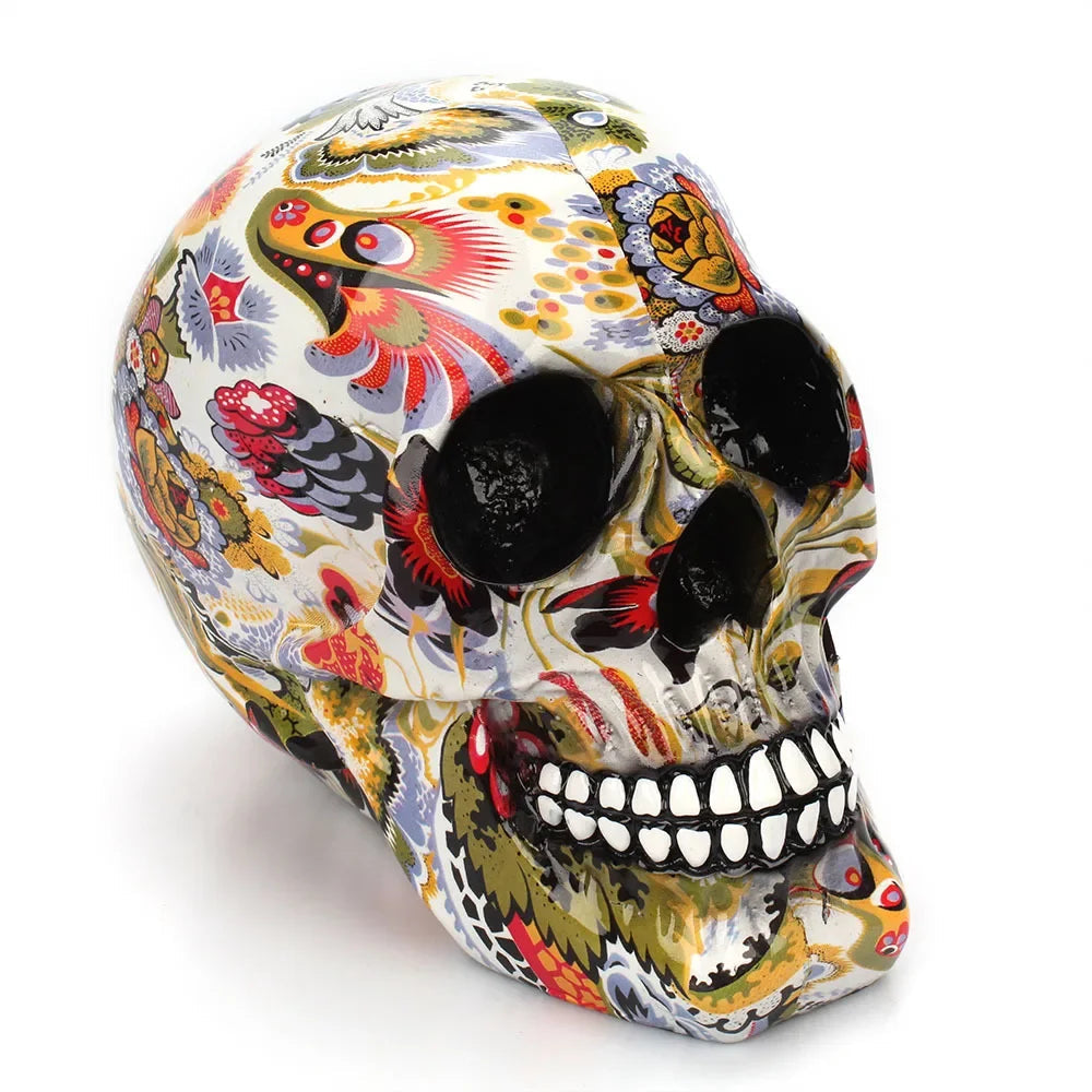 Handbemalter Schädel – Einzigartige Dekoration für Halloween sowie Interieur