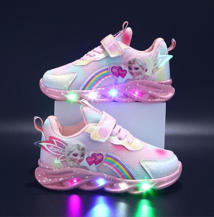 Rainbow Glitter Sneakers – LED Kinderschuhe für Abenteurer