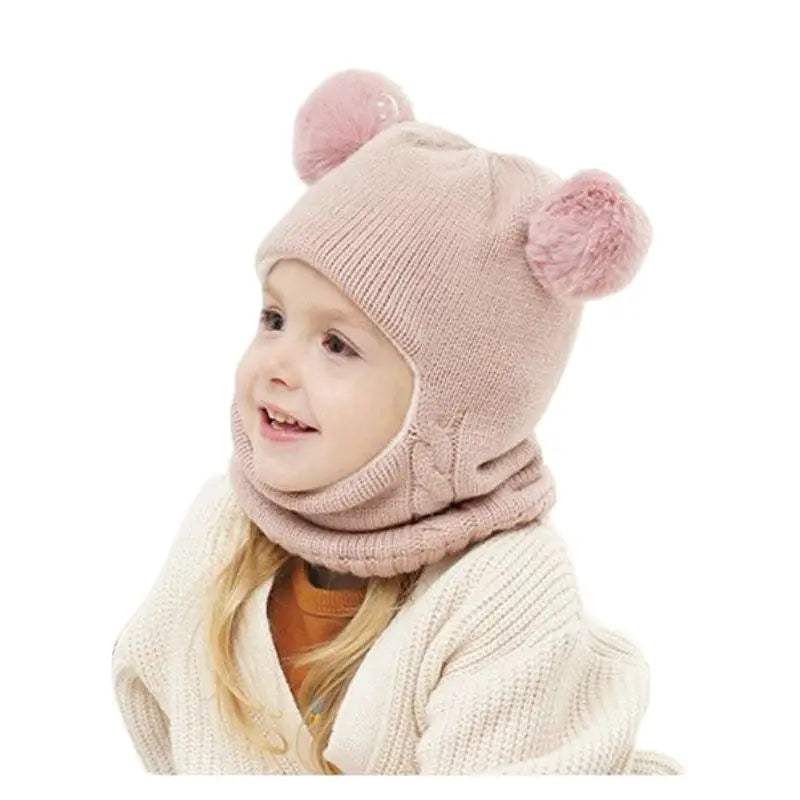 Teddy Strickmütze für Kinder – Warmer Schutz inklusive Verspielten Ohren
