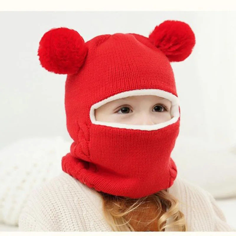 Teddy Strickmütze für Kinder – Warmer Schutz inklusive Verspielten Ohren