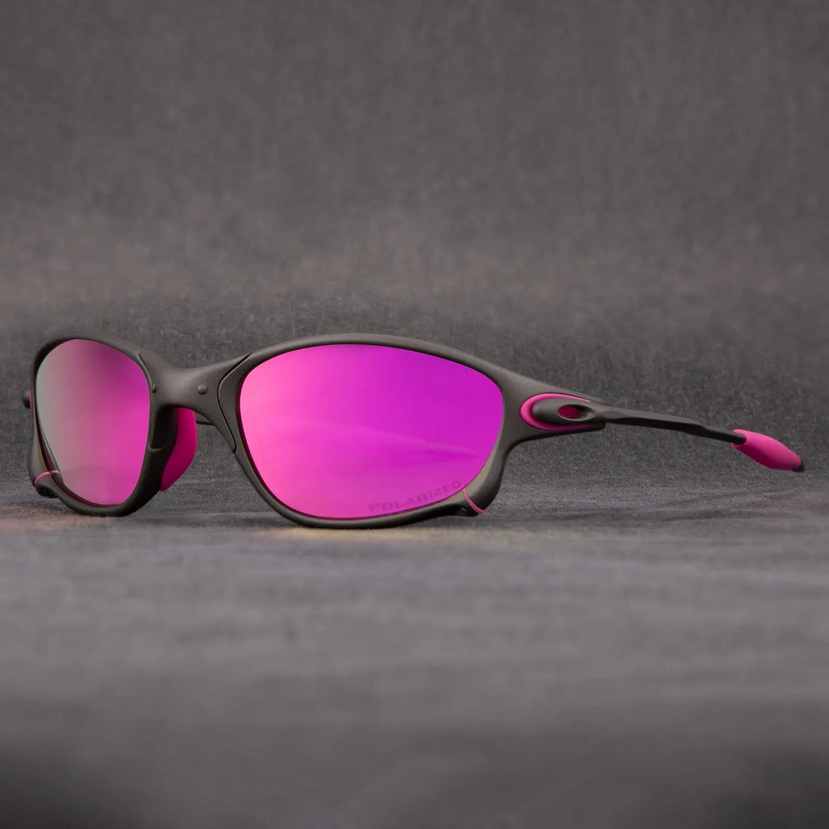 Sportliche Polarisierte Sonnenbrille – Metallrahmen inklusive Roten Gläsern