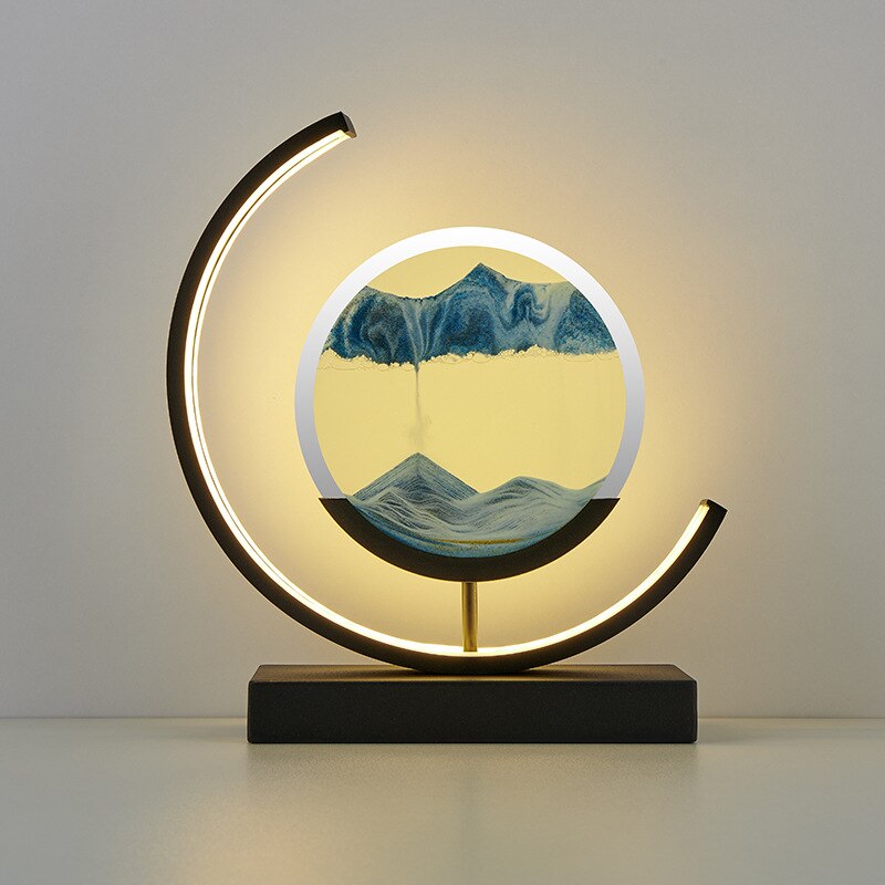 SandLight 3D Sandtischlampe – Entspannendes Design inklusive Bewegtem Sand