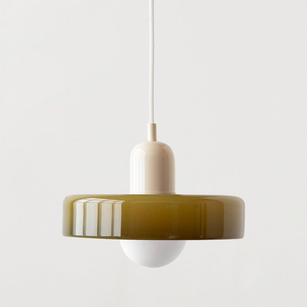 ColorLoop Pendelleuchte – Kunstzinnige Bauhaus-Hängeleuchte inklusive Warmlicht