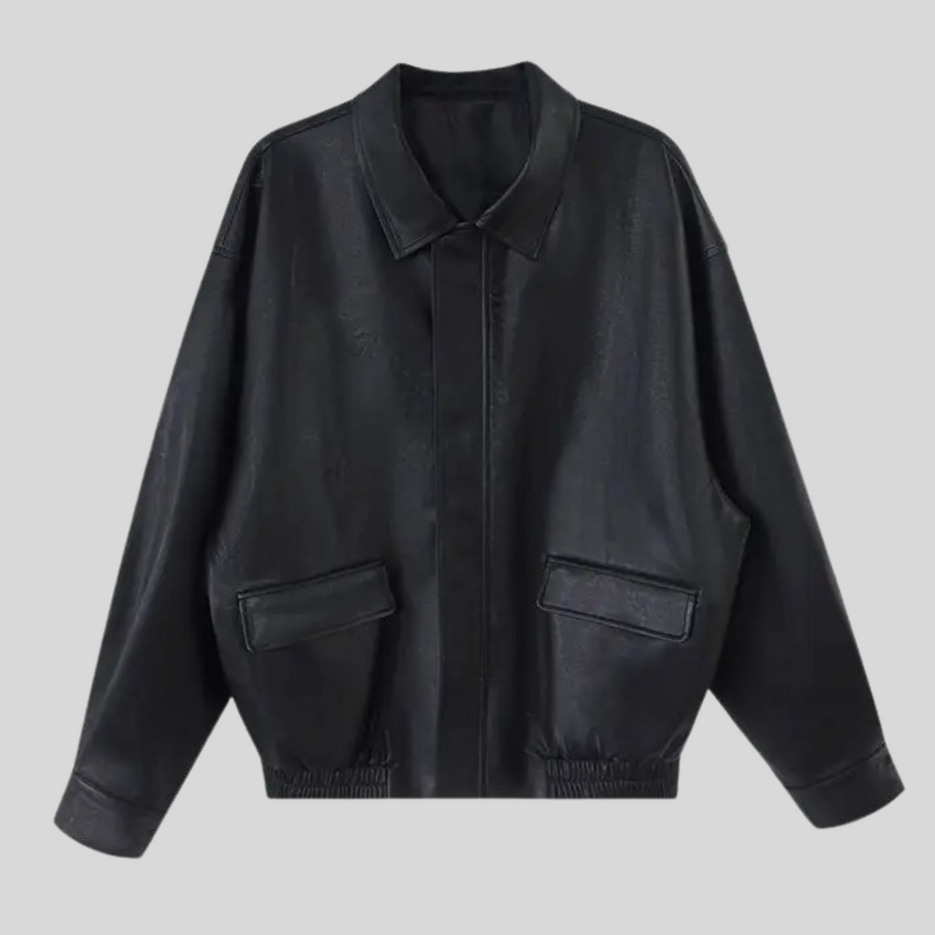 Lederjacke im Vintage-Stil