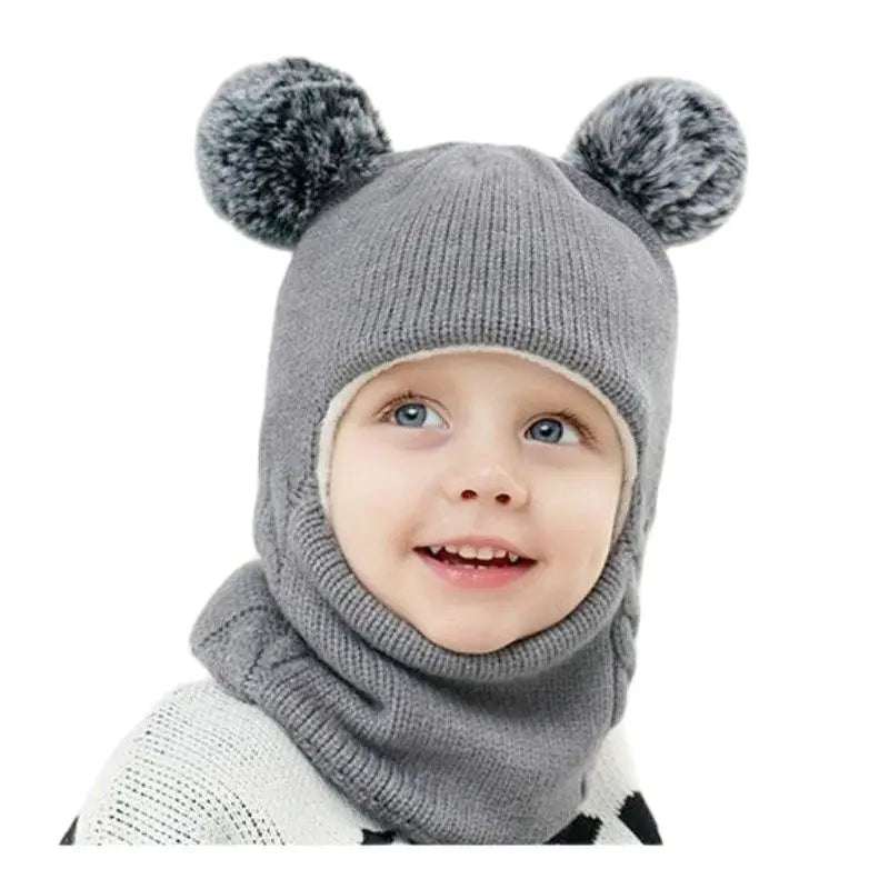 Teddy Strickmütze für Kinder – Warmer Schutz inklusive Verspielten Ohren