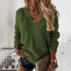 Gemütlicher V-Ausschnitt Pullover