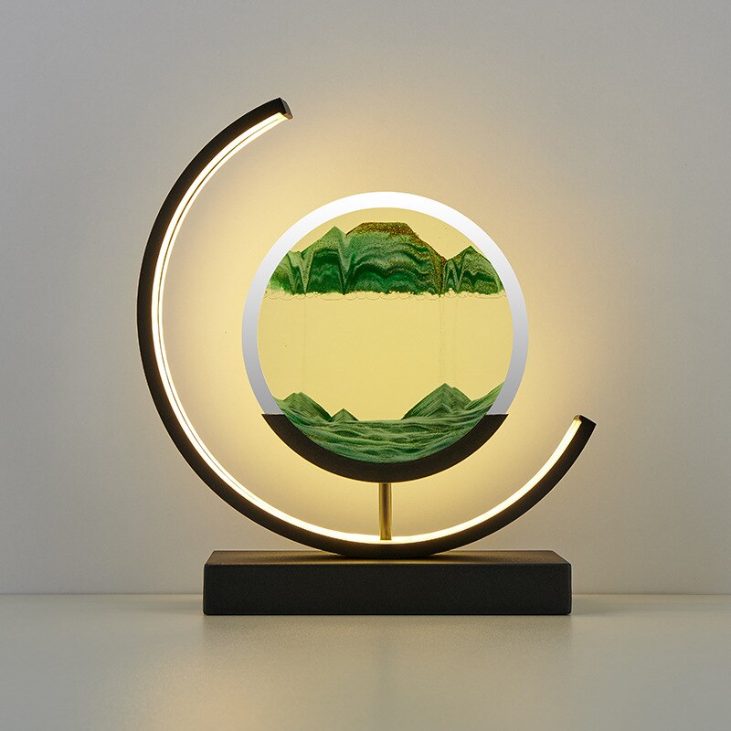 SandLight 3D Sandtischlampe – Entspannendes Design inklusive Bewegtem Sand