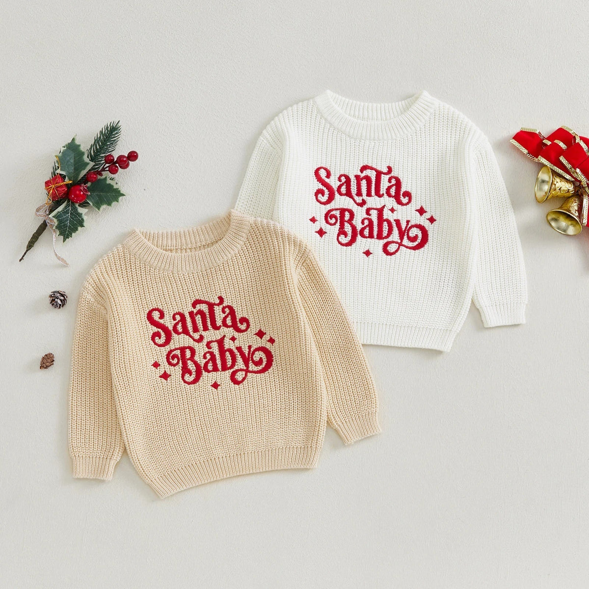 Santa Baby Pullover für Kinder: Festliche Wärme