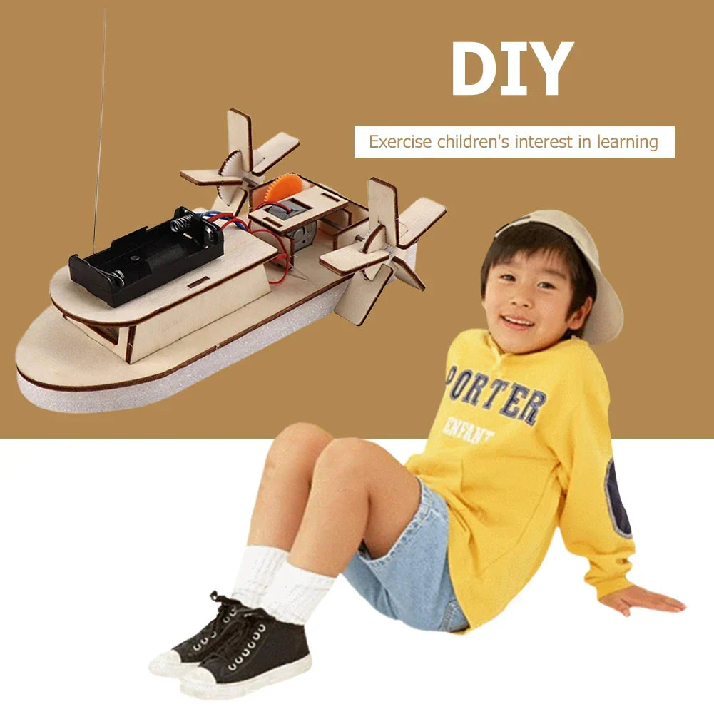 Bildungs Holz DIY Boot: Baue dein eigenes elektrisches Spielboot
