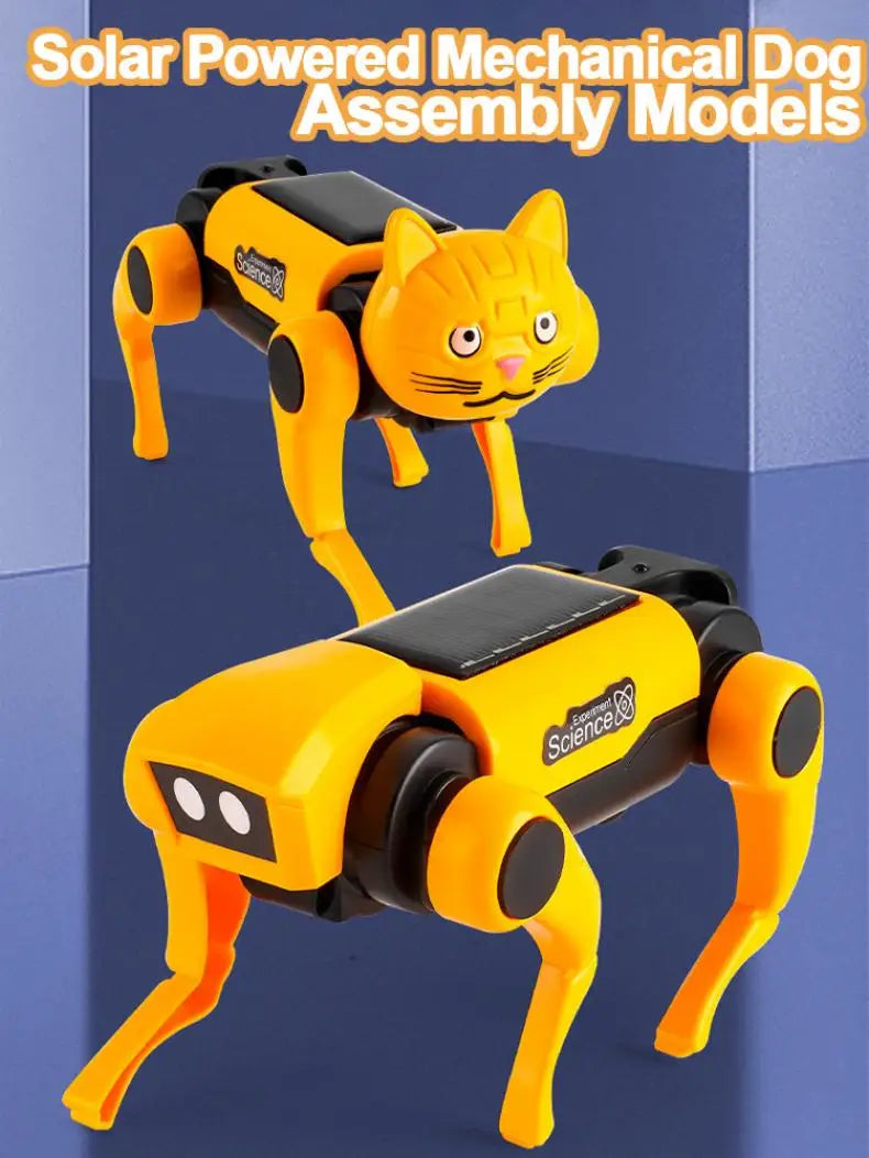 Bildungs-Solarenergie-Roboter – 2-in-1 Hund sowie Katze Baukasten