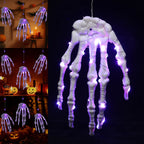 Leuchtende Skelethand – Gruselige Halloween-Dekoration inklusive LED
