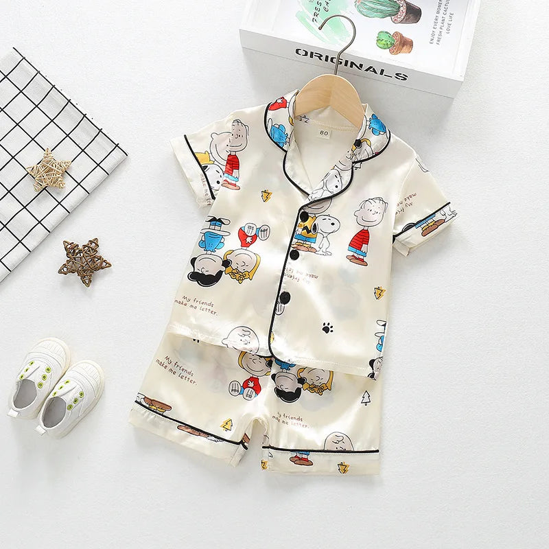 Sommer Pyjama Set - Fröhlich sowie Bequem für Kinder