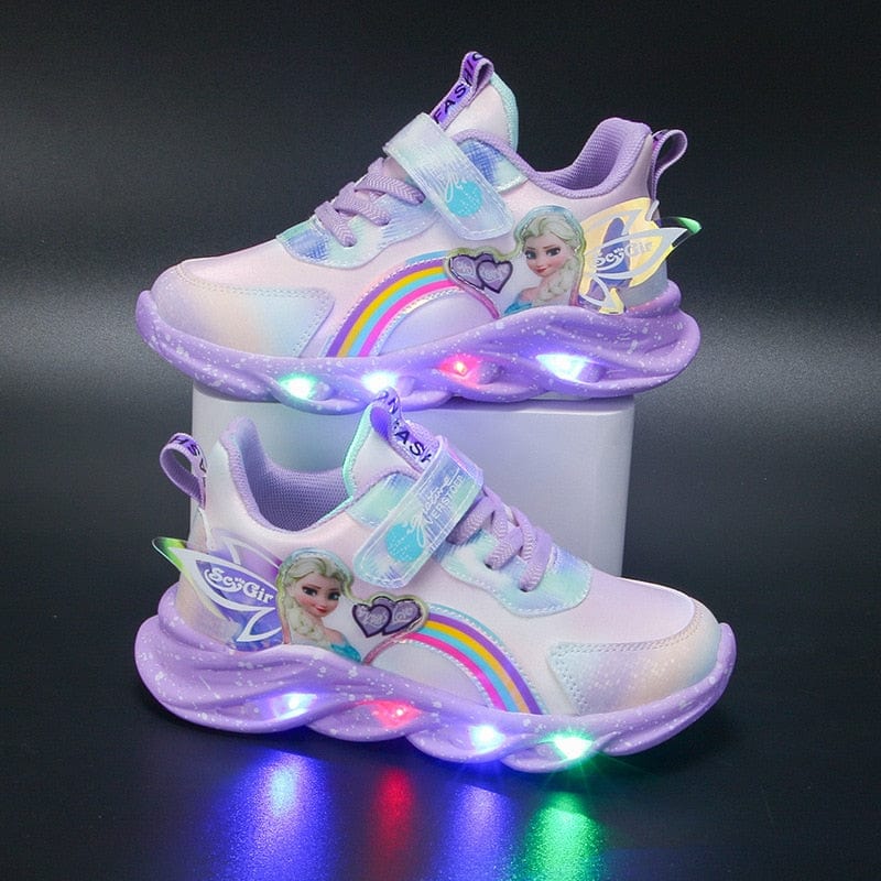 Rainbow Glitter Sneakers – LED Kinderschuhe für Abenteurer