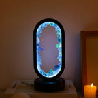 Elegante Amethyst-Kristalllampe: Ambient LED-Beleuchtung zur Entspannung