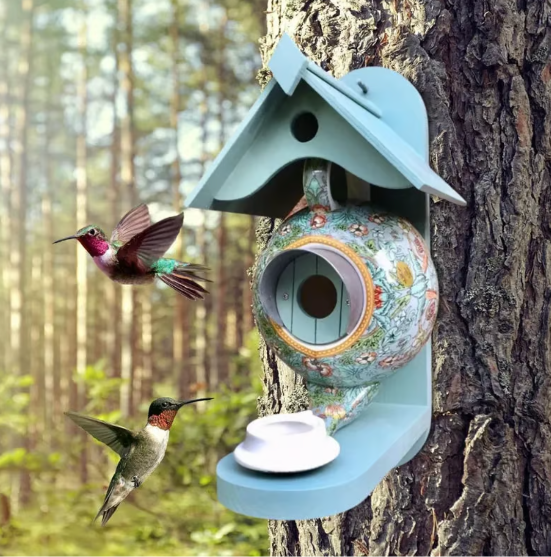 Buntes Vogelhaus – Ideal für den Garten