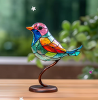 Fröhliche Vogelgruppe: Bunte Dekoration